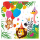 Globos papieren servetten fsc jungle ballonnen, 20st.