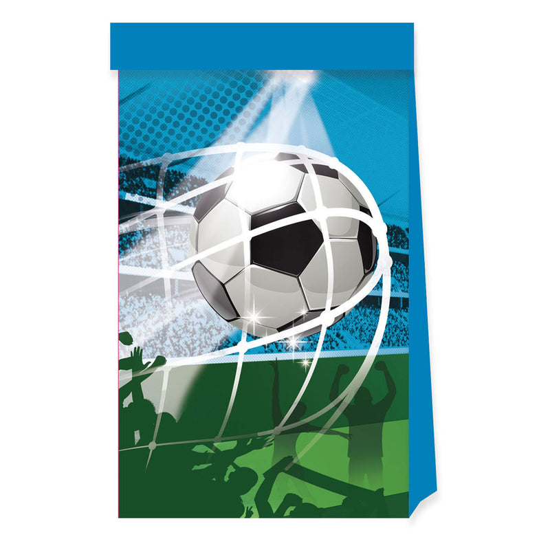 Globos papieren feestzakjes fsc voetbal fans, 4st.