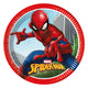 Globos papieren bordjes fsc spider-man crime fighter, 8st.