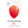 Globos ballonnen rood 30cm, 10st.