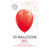 Globos ballonnen rood 30cm, 10st. - afbeelding 2