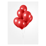 Globos ballonnen rood 30cm, 10st. - afbeelding 3