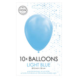 Globos ballonnen lichtblauw 30cm, 10st. - afbeelding 2