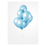Globos ballonnen lichtblauw 30cm, 10st. - afbeelding 3