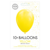 Globos Ballonnen Geel 30cm, 10st. - afbeelding 2