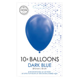 Globos ballonnen donkerblauw 30cm, 10st. - afbeelding 2