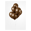 Globos ballonnen bruin, 30cm, 10st.