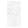 Globos ballonnen doorzichtig 30cm, 10st.