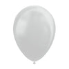 Globos Ballonnen Metallic Zilver 30cm, 10st.