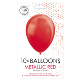 Globos ballonnen pearl rood 30cm, 10st. - afbeelding 2