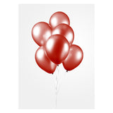 Globos ballonnen pearl rood 30cm, 10st. - afbeelding 3