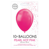 Globos ballonnen pearl hard roze 30cm, 10st. - afbeelding 2