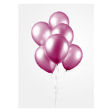 Globos ballonnen pearl hard roze 30cm, 10st. - afbeelding 3