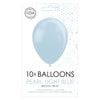 Globos ballonnen pearl lichtblauw 30cm, 10st.