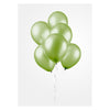 Globos Ballonnen Metallic Green 30cm, 10st.