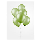 Globos ballonnen metallic green 30cm, 10st. - afbeelding 3