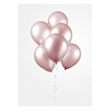 Globos ballonnen pearl roze 30cm, 10st. - afbeelding 3