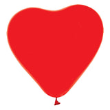 Globos ballonnen hart ballonnen rood 30cm, 6st. - afbeelding 3