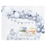 Globos ballonnen boog set zilver - afbeelding 3