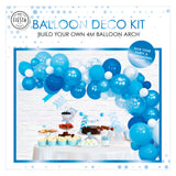 Globos ballonnen boog set blauw - afbeelding 1