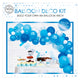 Globos ballonnen boog set blauw