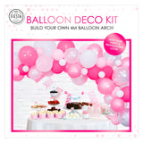 Globos ballonnen boog set roze - afbeelding 1