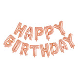 Globos folieballon tekst happy birthday rose goud - afbeelding 1