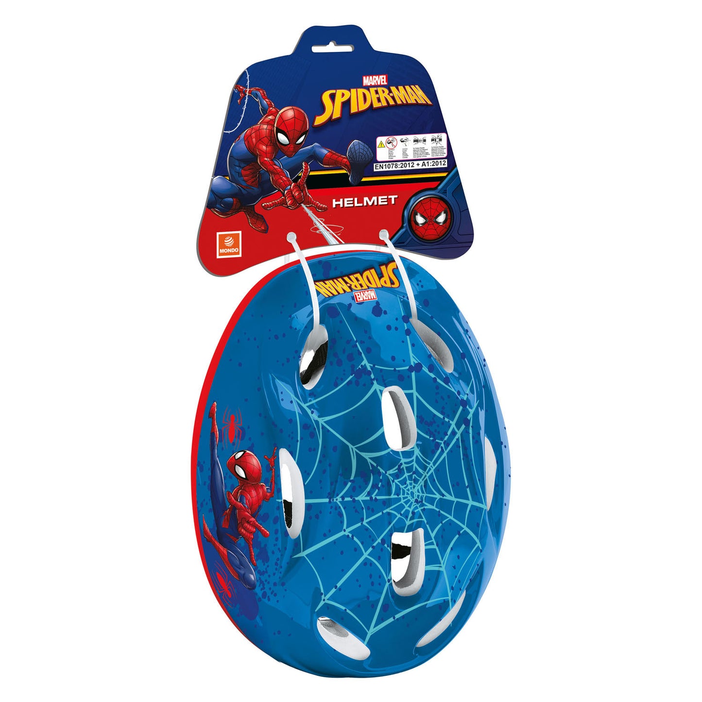 Mondo spiderman helm - verstelbaar - 52-56cm