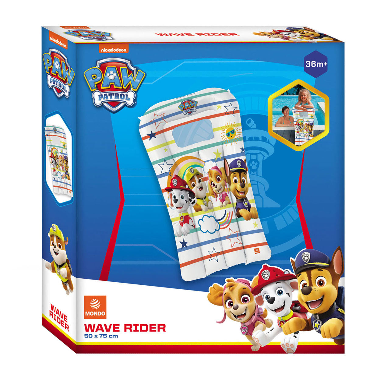 Mondo Opblaas Bodyboard PAW Patrol, 50x75cm