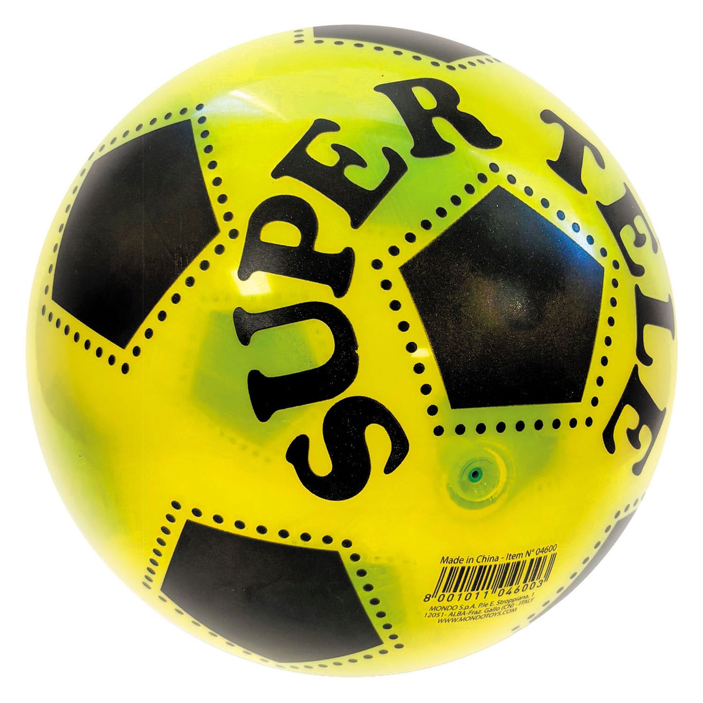 Mondo transparante gekleurde voetbal - 22cm