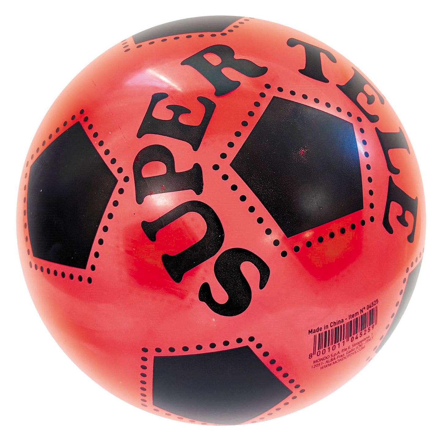 Mondo transparante gekleurde voetbal - 22cm