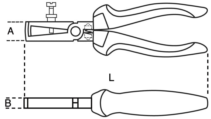 Beta Draadstriptang Tools 1142BM met twee componenten handgreep