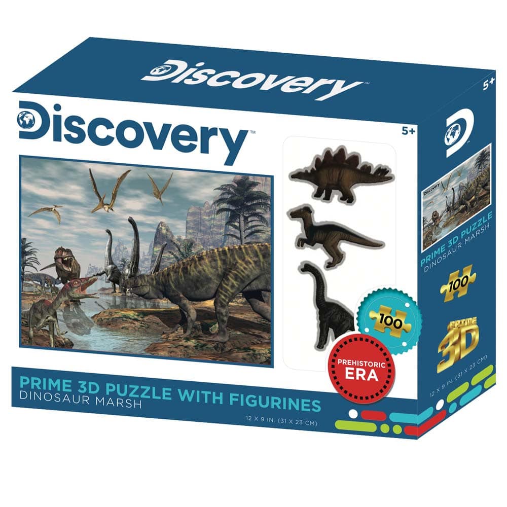 discovery legpuzzel dinosaurus met 3 dinosaurus figuren appart er bij