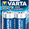 Varta D lr20 penlite alkaline per 2 stuks op kaart