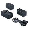 Falcon Eyes 2 x Accu NP-F750 + Acculader SP-CHG voor LED Lamp