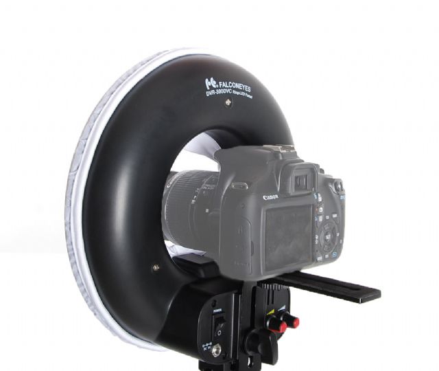 Falcon eyes bi-color led ringlamp dimbaar dvr-300dvc op 230v