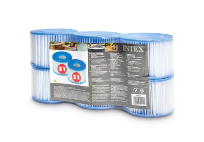 Intex 29011 pure spa filter cartridge s1 6 stuks