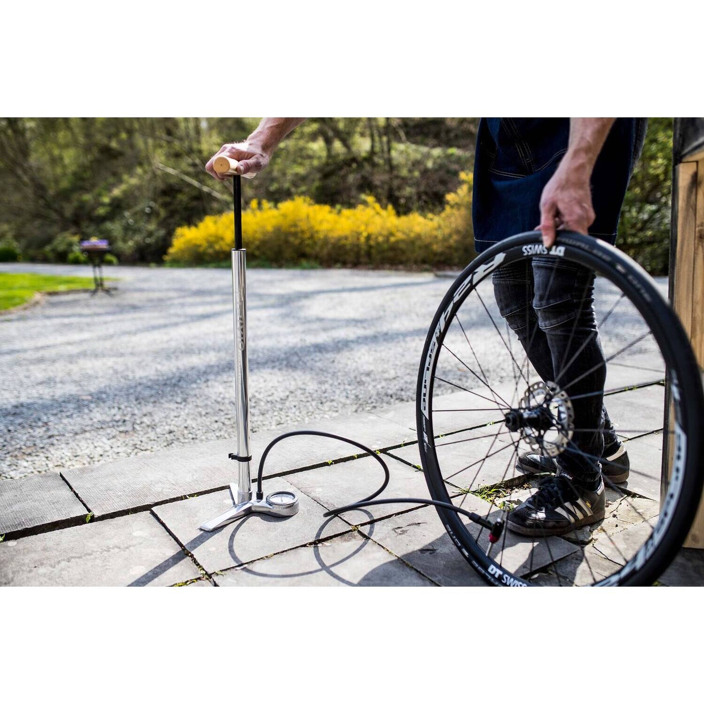 Trivio - fietspomp hurricane hogedruk 16 bar 240 psi aluminium