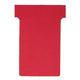 T-insteekkaarten planbord nobo karton rood