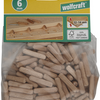 Wolfcraft gegroefde houten deuvels | buche | ø6 x 30mm | 200 stuks - 2905000