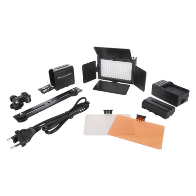 Falcon eyes led lamp set dimbaar dv-160v-k2 incl. accu