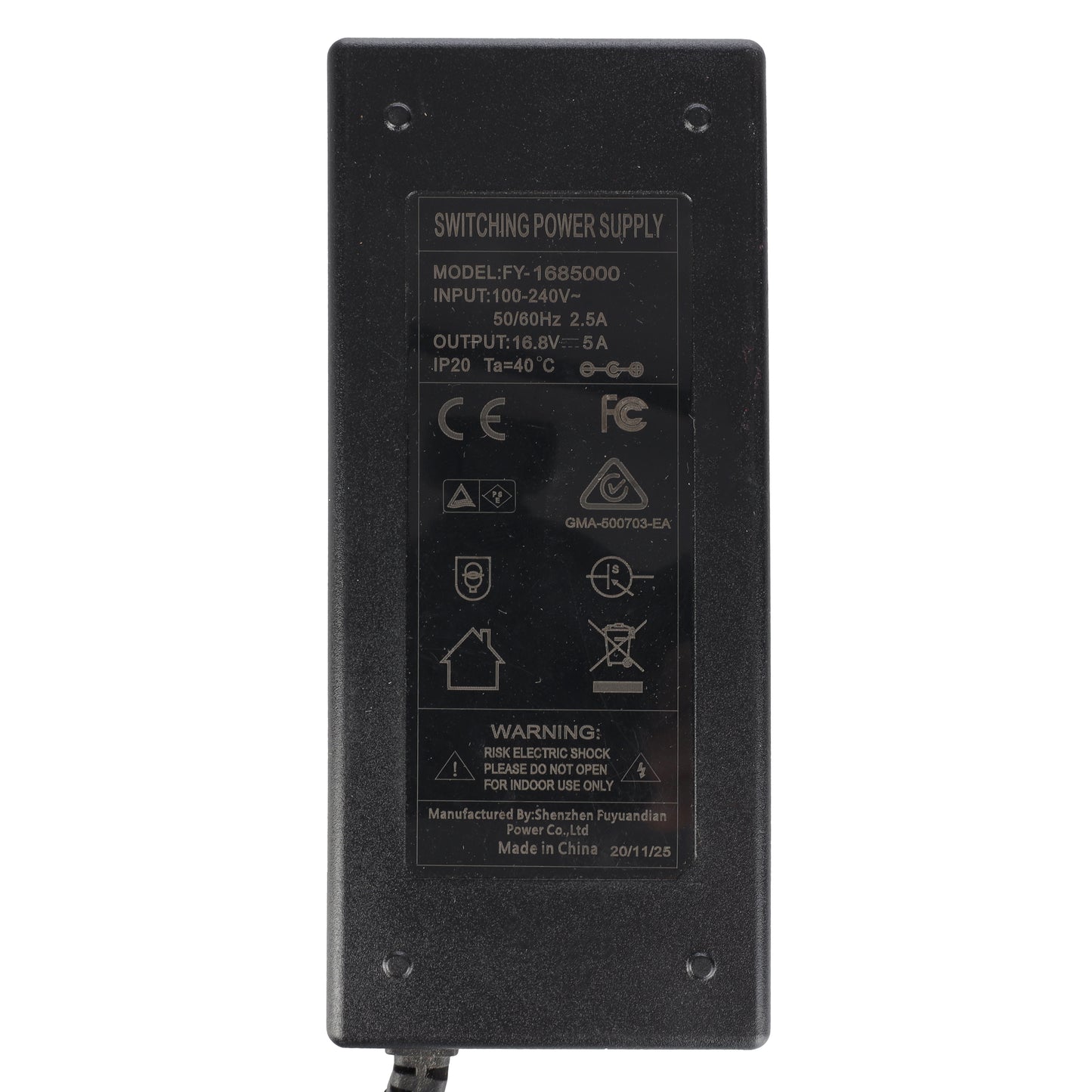 Falcon eyes voeding sp-ac16.8-5a 1 pin