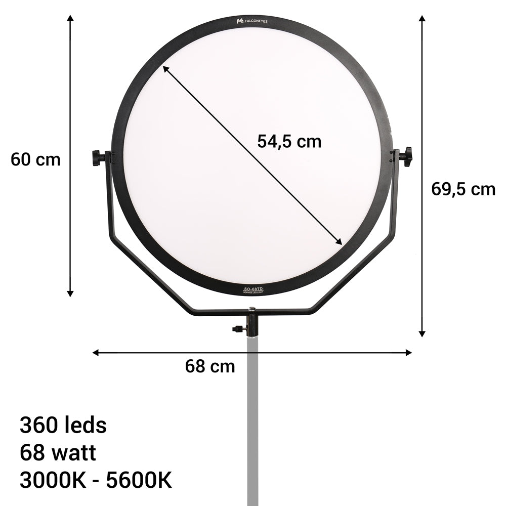 Falcon eyes bi-color led lamp sophiez so-68td op 230v