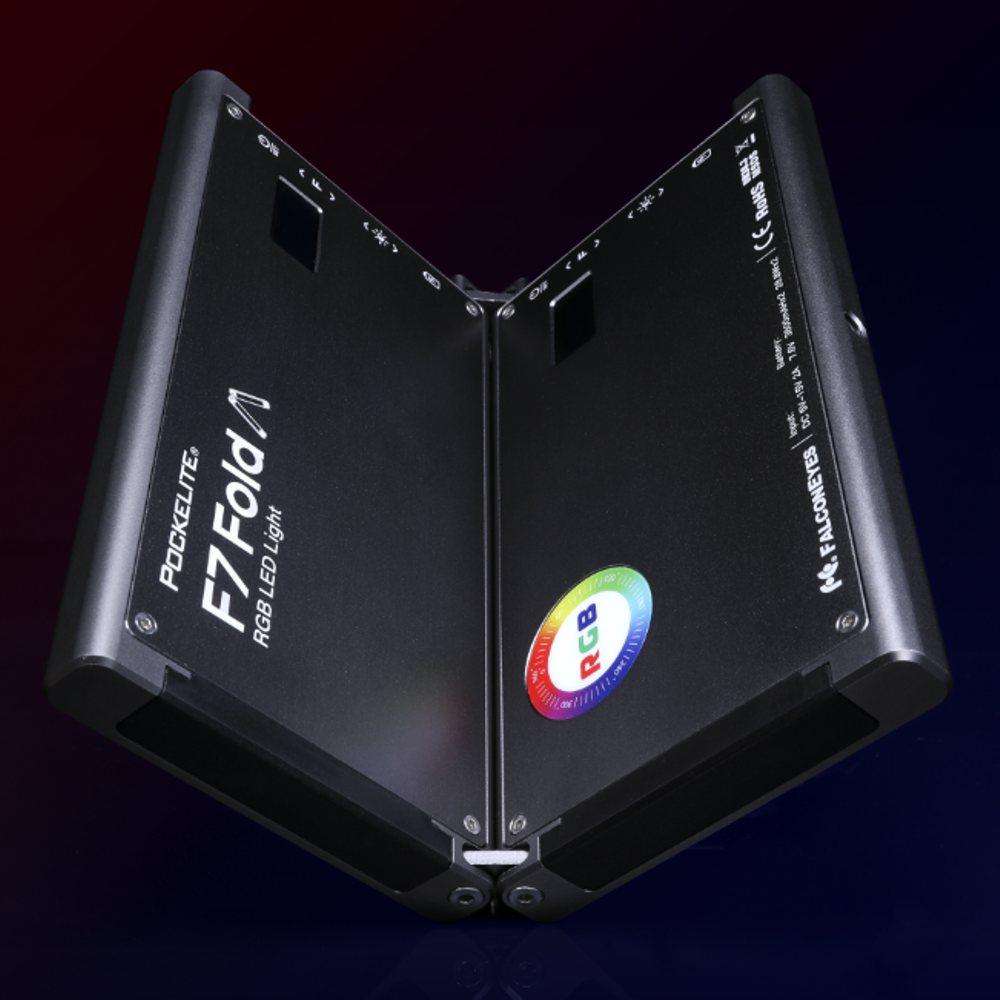 Falcon eyes rgb led lamp pockelite f7 fold
