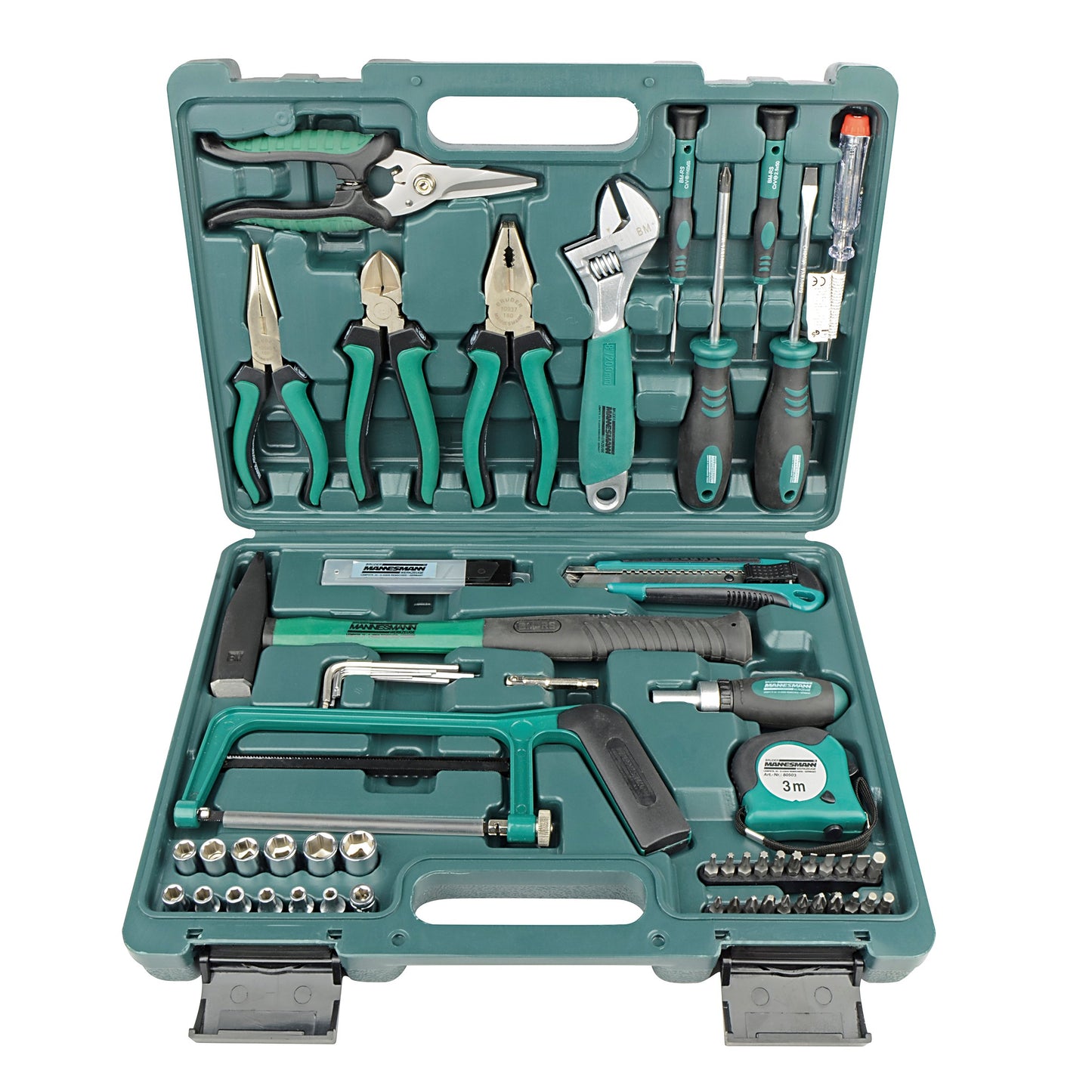 Brüder mannesmann gereedschapkoffer 74 dlg (hobby) - 29074