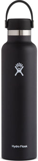 Hydro flask standard mouth flex cap drinkfles (709 ml) - zwart