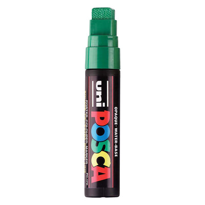 Posca uni verfmarker 17k groen - blokpunt 15mm