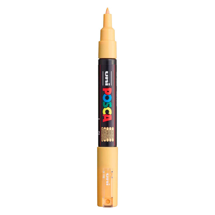 Uni posca verfmarker 1mc abrikoos - conische punt - 1 mm