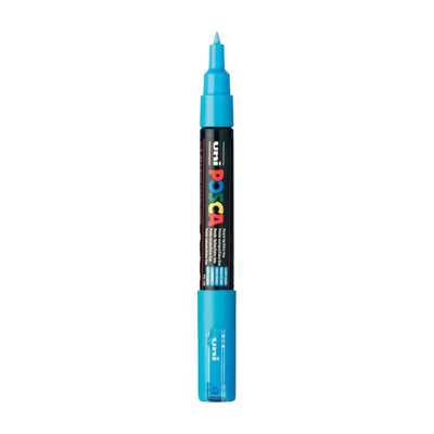 Uni posca verfmarker 1mc lichtblauw - conische punt - 1 mm