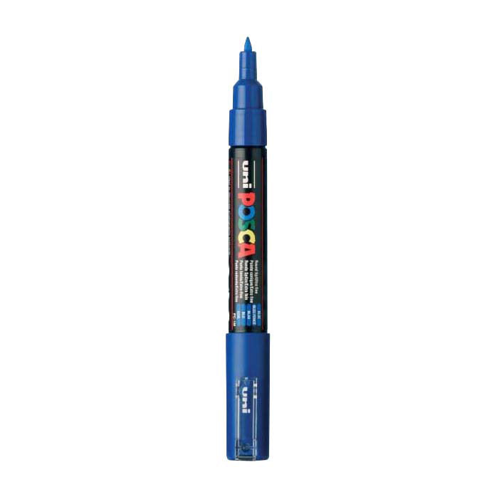 Posca uni verfmarker 1mc donkerblauw - conische punt - 1 mm